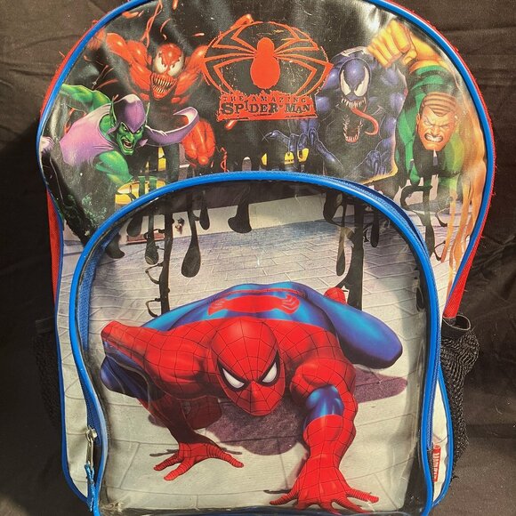 Disney Marvel Comic Spiderman Kids Backpack - Picture 1 of 3